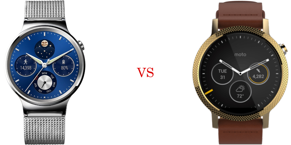 Huawei Watch versus Moto 360 (2015) 1